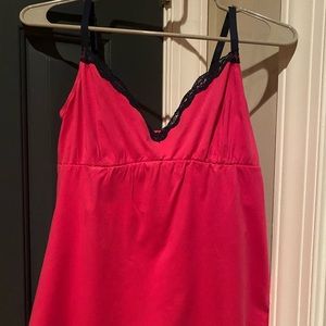 Women’s pink and blue trim PJs size medium